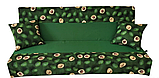 Мягкий элемент для садовых качелей + подушки 180*60*8 см, цвет: Авакадо, фото 2