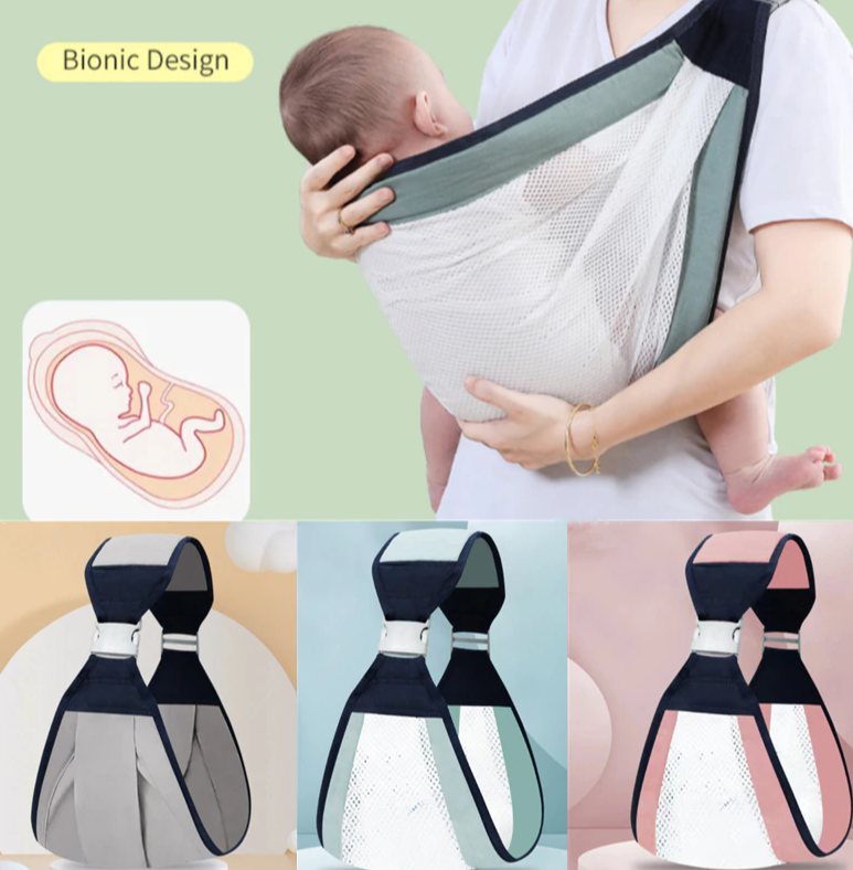 Слинг - переноска для малыша Baby Sling / Эрго - рюкзак через плечо от 0 месяцев + - фото 2 - id-p207121692