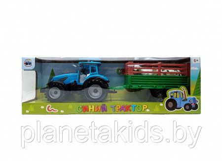 Музыкальный Синий трактор с домашними животными, игрушечный синий трактор арт. 0488-316CQ - фото 1 - id-p207122598