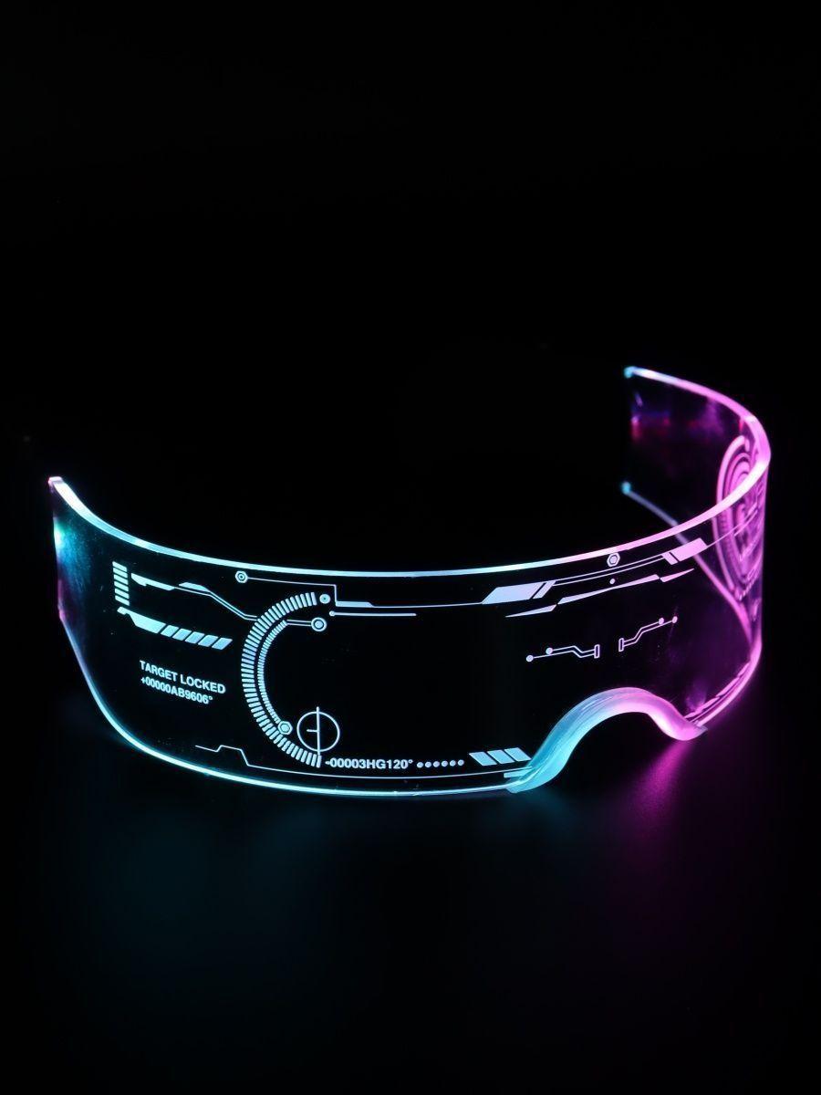 Светящиеся LED прозрачные неоновые очки - фото 6 - id-p207123036