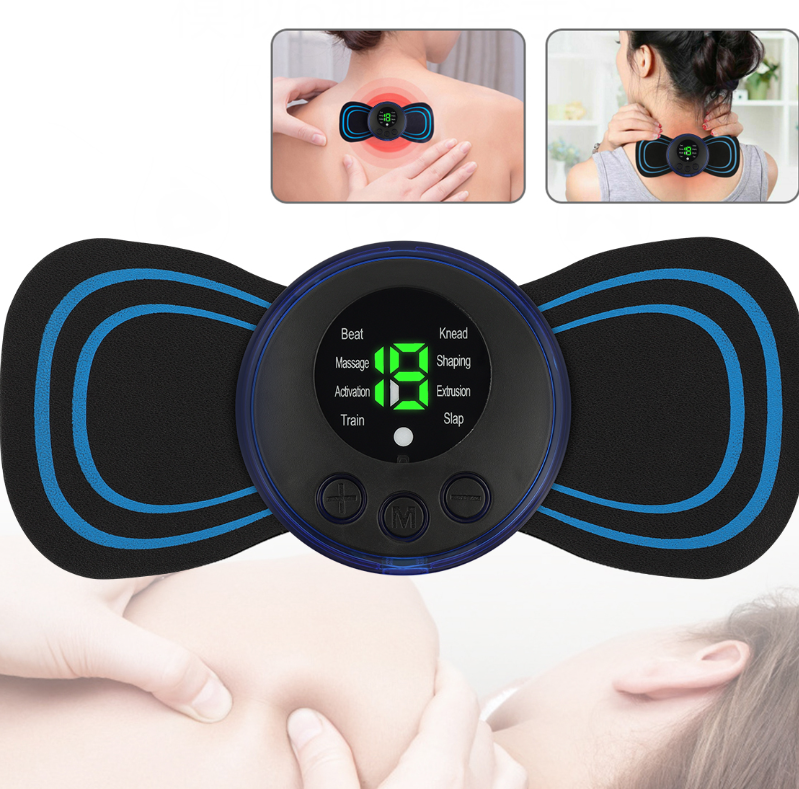 Массажер миостимулятор - лимфодренажный электрический для тела Mini Massager EMS (8 видов массажа, 19 уровней - фото 3 - id-p207125804