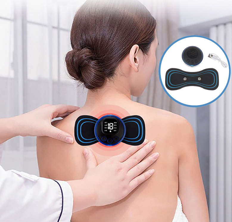 Массажер миостимулятор - лимфодренажный электрический для тела Mini Massager EMS (8 видов массажа, 19 уровней - фото 4 - id-p207125804