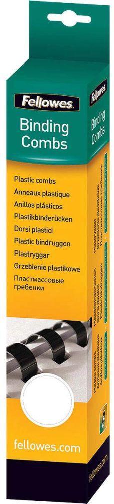 Пружины для переплета пластиковые Fellowes d 12мм 56-80лист A4 белый (25шт) CRC-53312 (FS-53312)