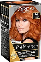 L'Oreal Paris Preference 74 Манго Интенсивный Медный Крем-краска стойкая для окрашивания волос