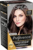 L'Oreal Paris Preference 5.21 Нотр-Дам Глубокий Светло-Каштановый Крем-краска стойкая для окрашивания волос