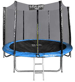 Батут Atlas Sport 312 см (10ft) PRO (усиленные опоры) BLUE