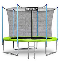 Батут Atlas Sport 183 см (6ft) с внутренней сеткой без лестницы GREEN