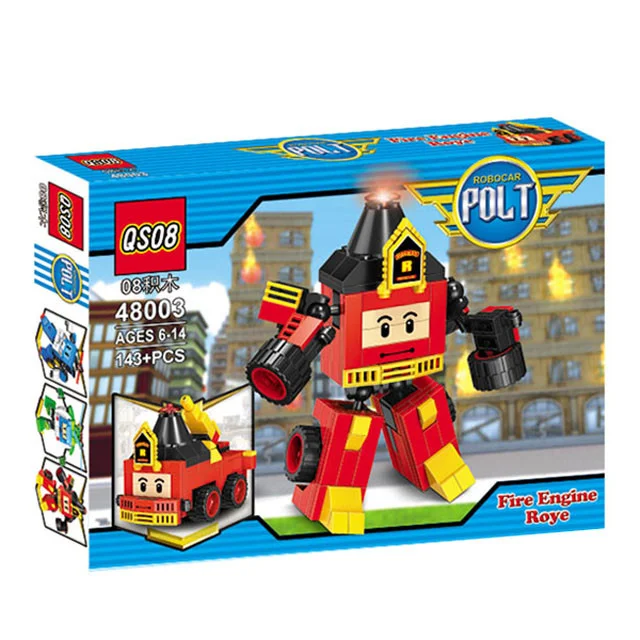 Конструктор QS08 Робокар Поли "Рой", 143 детали