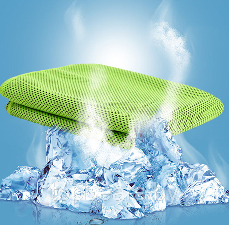 Спортивное охлаждающее полотенце Super Cooling Towel Голубой - фото 7 - id-p207133047