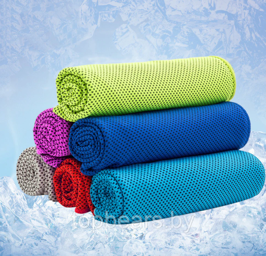 Спортивное охлаждающее полотенце Super Cooling Towel Розовый - фото 9 - id-p207133048