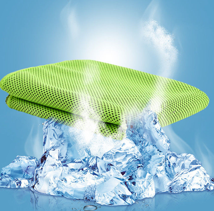 Спортивное охлаждающее полотенце Super Cooling Towel Голубой - фото 7 - id-p207134855
