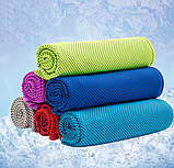 Спортивное охлаждающее полотенце  Super Cooling Towel Голубой, фото 9