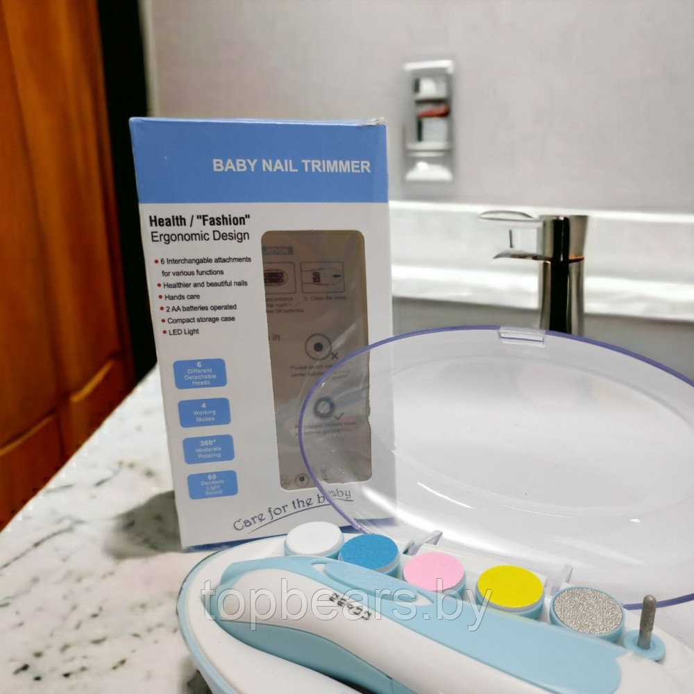 Устройство для подстригания ногтей детям Baby Nail Trimmer / Портативный детский триммер - пилочка для ногтей - фото 4 - id-p207133082