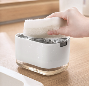Диспенсер для моющего средства и губки Soap Dispenser / Дозатор на кухню с губкой 2в1 - фото 1 - id-p207134873