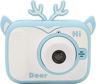 Детский цифровой мини фотоаппарат Childrens fun Camera (экран 2 дюйма, фото, видео, 5 встроенных игр) Розовый - фото 1 - id-p207134944