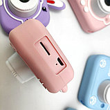 Детский цифровой мини фотоаппарат Childrens fun Camera (экран 2 дюйма, фото, видео, 5 встроенных игр) Розовый, фото 6