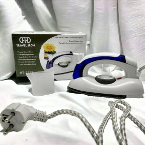 Портативный складной утюг Travel Iron HT-258B с керамическим покрытием - фото 1 - id-p207134956