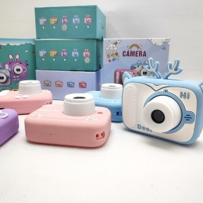 Детский цифровой мини фотоаппарат Childrens fun Camera (экран 2 дюйма, фото, видео, 5 встроенных игр) Голубой - фото 1 - id-p207134902