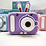 Детский цифровой мини фотоаппарат Childrens fun Camera (экран 2 дюйма, фото, видео, 5 игр) Голубой Котик, фото 4