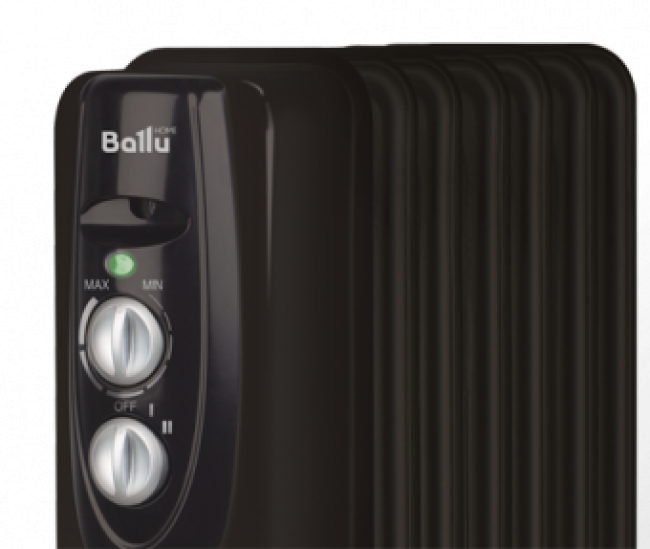 Масляный радиатор Ballu Classic Black BOH/CL-09BRN 2000 - фото 2 - id-p175663400