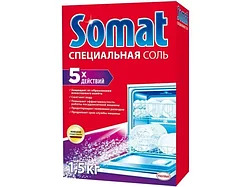 Cоль для посудомоечных машин 1,5 кг специальная Сомат (SOMAT)