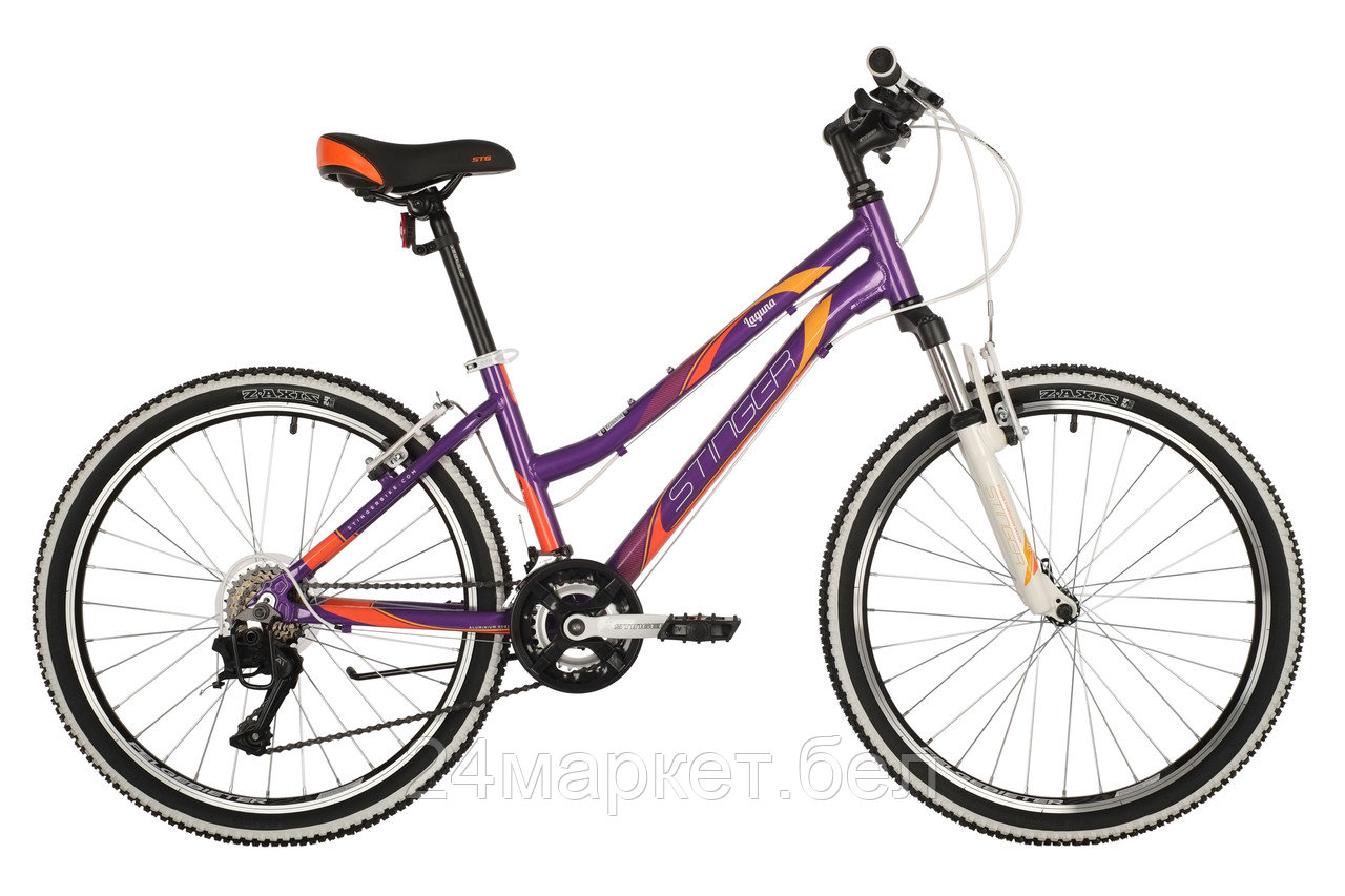 Велосипед 24" Stinger LAGUNA (ALU рама) ФИОЛЕТОВЫЙ (рама 12) VT2, 24AHV.LAGUNA.12VT2 STINGER