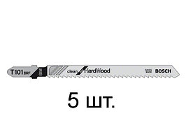 Пилка лобз. по дереву/ламинату T101BRF (5 шт.) BOSCH (пропил прямой, тонкий, для точного реза, в т.ч. в