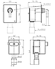 Встраиваемый сифонный блок для подключения 1-ой стиральной, посудомоечной или сушильной машины (Австрия), фото 3