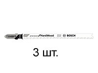 Пилка лобз. по дереву T308BFP (3 шт.) BOSCH (пропил с точным соблюдения угла, для точного реза, в т.ч. в