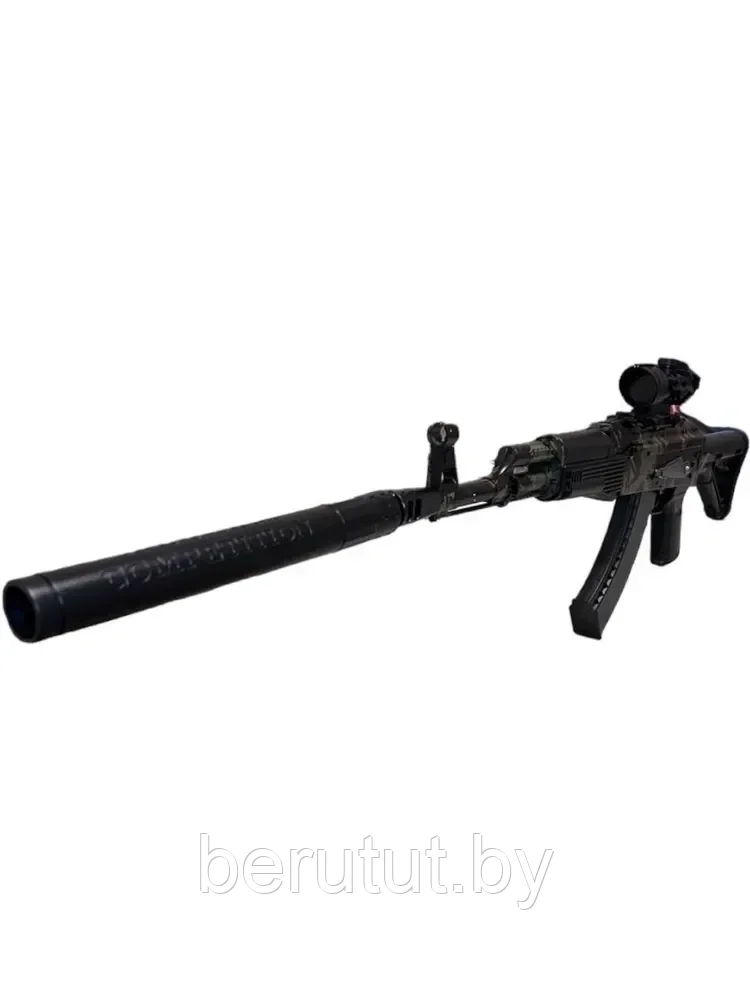 Штурмовая винтовка АК-74 на орбизе с оптическим прицелом / детский автомат с аккумулятором - фото 4 - id-p207144812