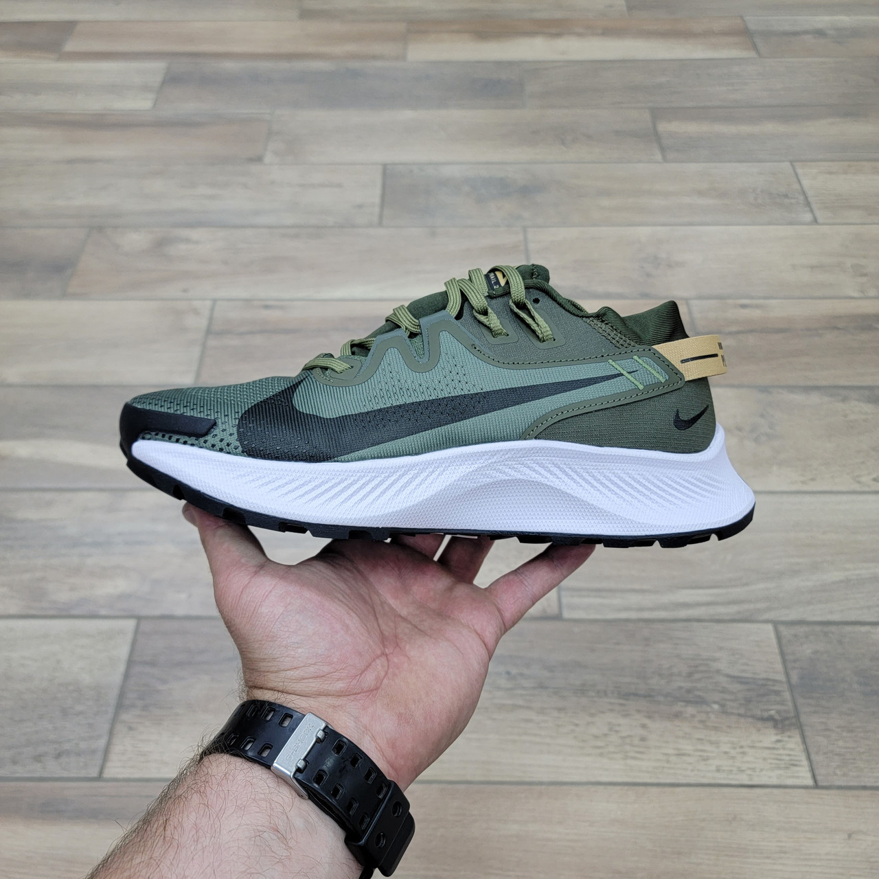 Кроссовки Nike Zoom Pegasus Trail 2 Medium Olive - фото 1 - id-p207149351