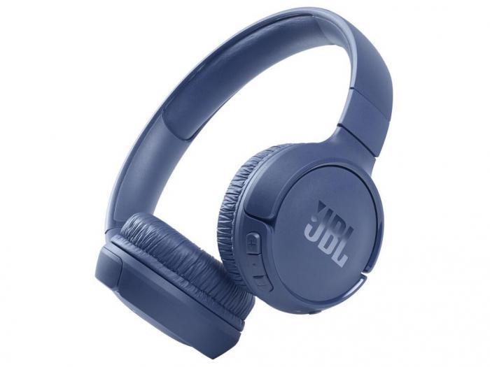 Беспроводные bluetooth наушники с микрофоном JBL Tune 510BT Blue JBLT510BTBLU синие накладные - фото 1 - id-p207102885