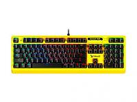 Геймерская клавиатура с подсветкой A4Tech Bloody B810RC желтая механическая игровая проводная для компьютера