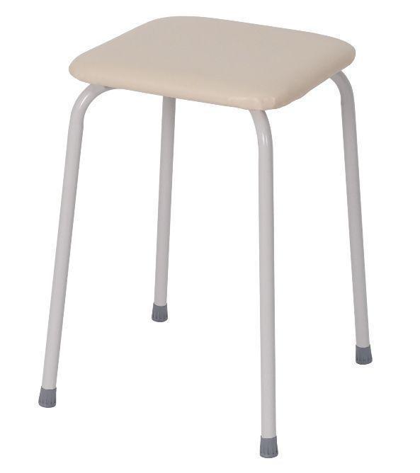 Табурет стулья для кухни квадратный мягкий 184 ваниль ЗМИ Т271 табуретка - фото 1 - id-p206795341