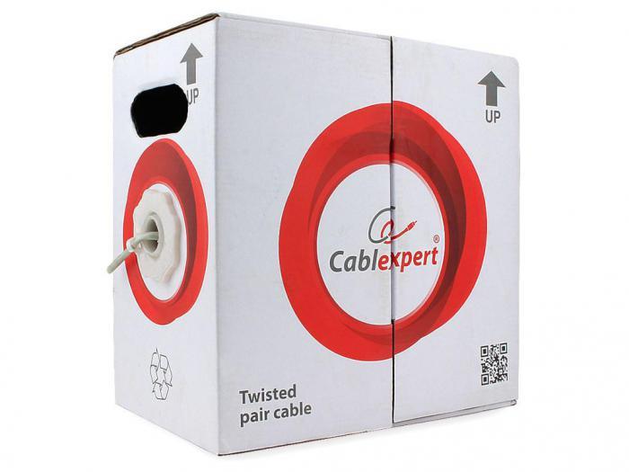 Сетевой кабель Gembird Cablexpert UTP cat.5e 4 пары CCA 100m Grey UPC-5004E-SOL/100