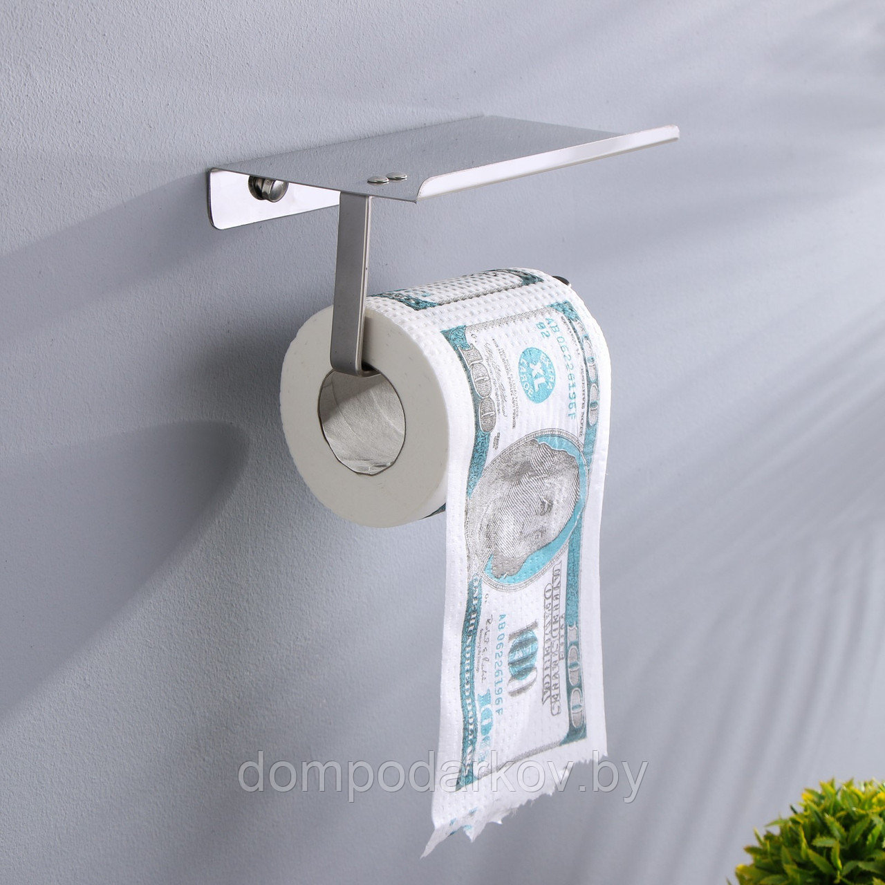 Сувенирная туалетная бумага "100 долларов", 9,5х10х9,5 см - фото 2 - id-p195655536