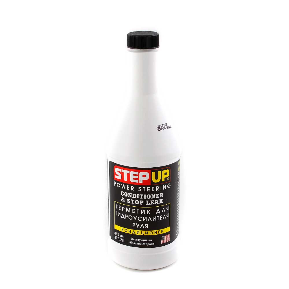 SP7028 Кондиционер-герметик для гидроусилителя STEP UP POWER STEERING CONDITIONER & STOP LEAK, 355ml