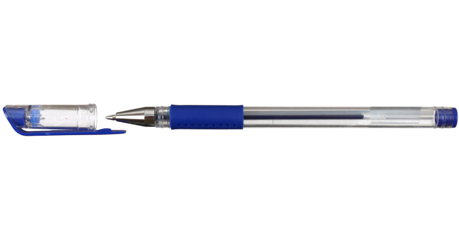 Ручка гелевая Attache Economy корпус прозрачный, стержень синий - фото 1 - id-p207149254