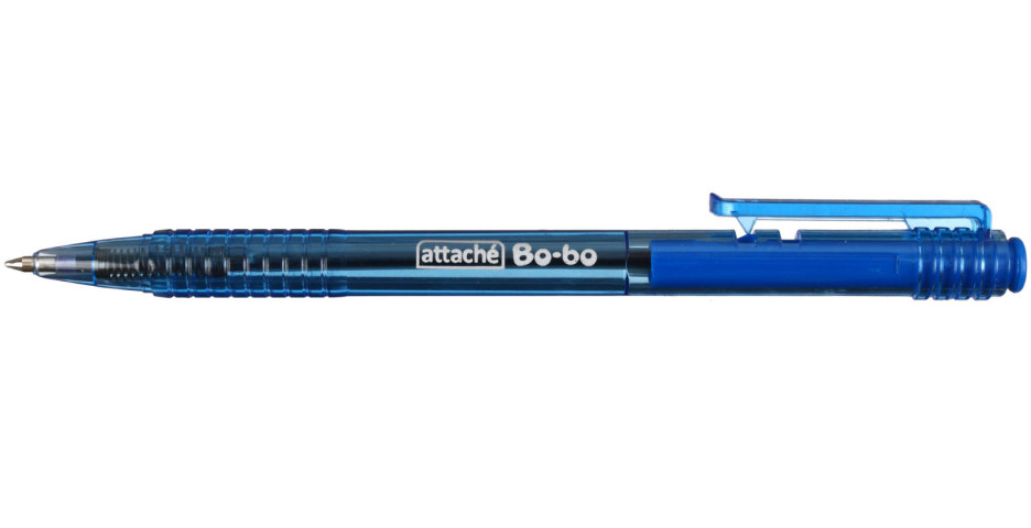 Ручка шариковая автоматическая Attache Bo-Bo корпус синий, стержень синий - фото 1 - id-p207149255