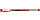 Ручка гелевая Attache Omega корпус прозрачный, стержень красный, фото 2