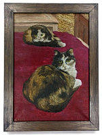 Картина Tabby Cats (Джонс А.С.) 40*30 см, холст, масло (живопись)