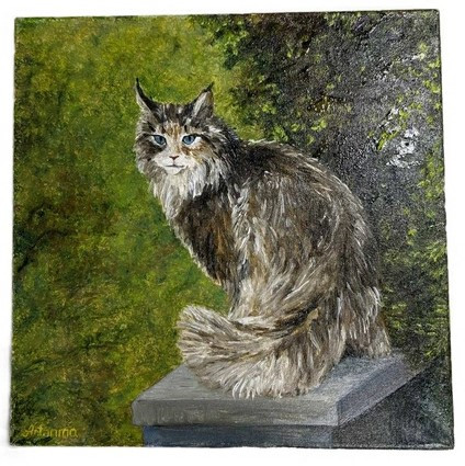 Картина Wild Cat (Джонс А.С.) 30*30 см, холст, масло (живопись)