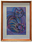 Картина «Апрельская кошка» (Губаревич И.В.) 30*21 см, бумага, цветные карандаши