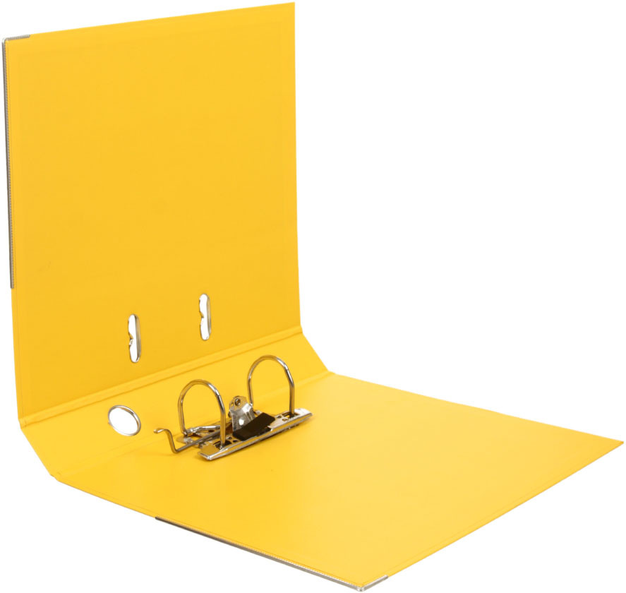 Папка-регистратор Attache Standart с двусторонним ПВХ-покрытием корешок 50 мм, желтый - фото 1 - id-p207149535