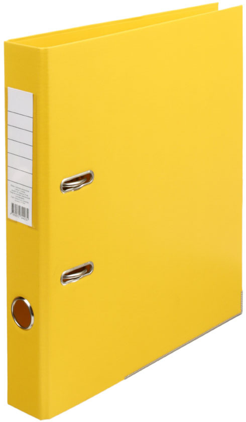 Папка-регистратор Attache Standart с двусторонним ПВХ-покрытием корешок 50 мм, желтый - фото 3 - id-p207149535
