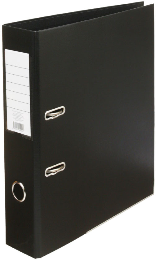 Папка-регистратор Attache Standart с двусторонним ПВХ-покрытием корешок 70 мм, черный - фото 3 - id-p207149536