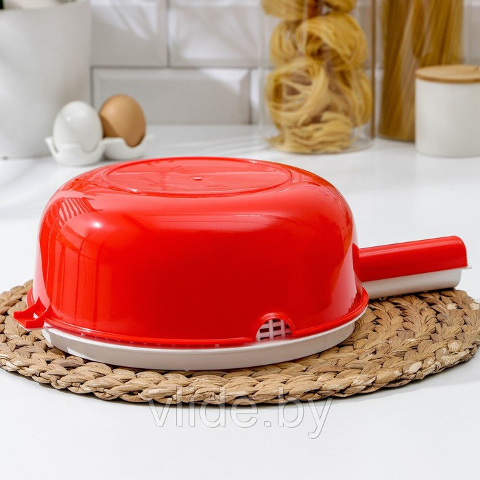 Сыродельница, d=24 см, цвет красный - фото 4 - id-p141291774