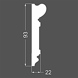 Дверной наличник МДФ грунтованный под покраску D 2.93.22 Ликорн 93×22 мм, фото 3