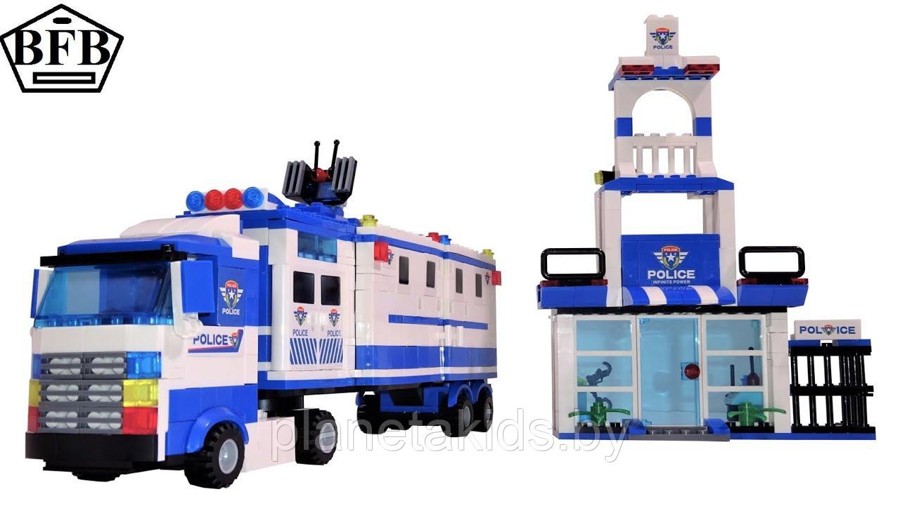 Конструктор Полицейский участок (Мобильный командный центр) 8 в 1, 1122 дет, аналог LEGO (Лего), арт. lx.a322 - фото 3 - id-p207235572