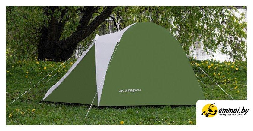 Треккинговая палатка Acamper Acco 4 (зеленый) - фото 4 - id-p207241353